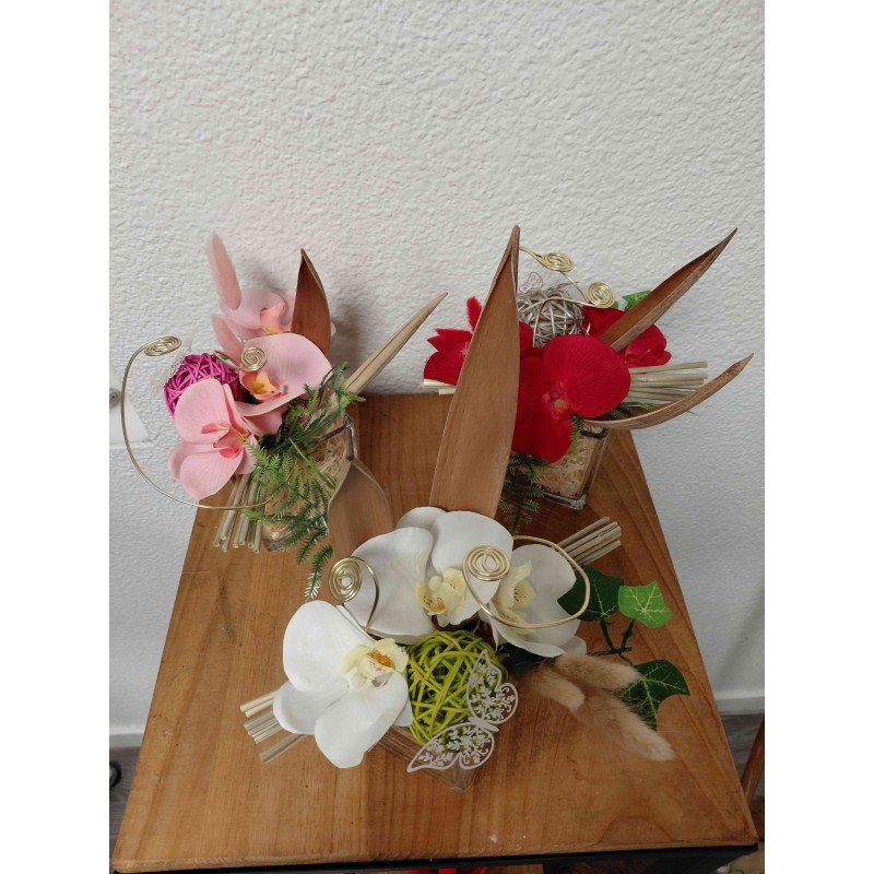 Composition Orchidée Verrerie | Grossiste Fleuriste | Qualité prix Composition Orchidée Verrerie | Grossiste Fleuriste | Qualité prix