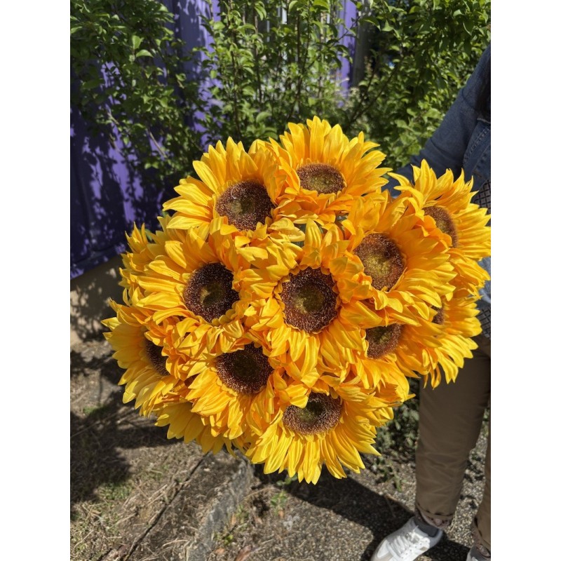 Tournesol en tissu  | Fleurs Artificielles  | Qualité Prix