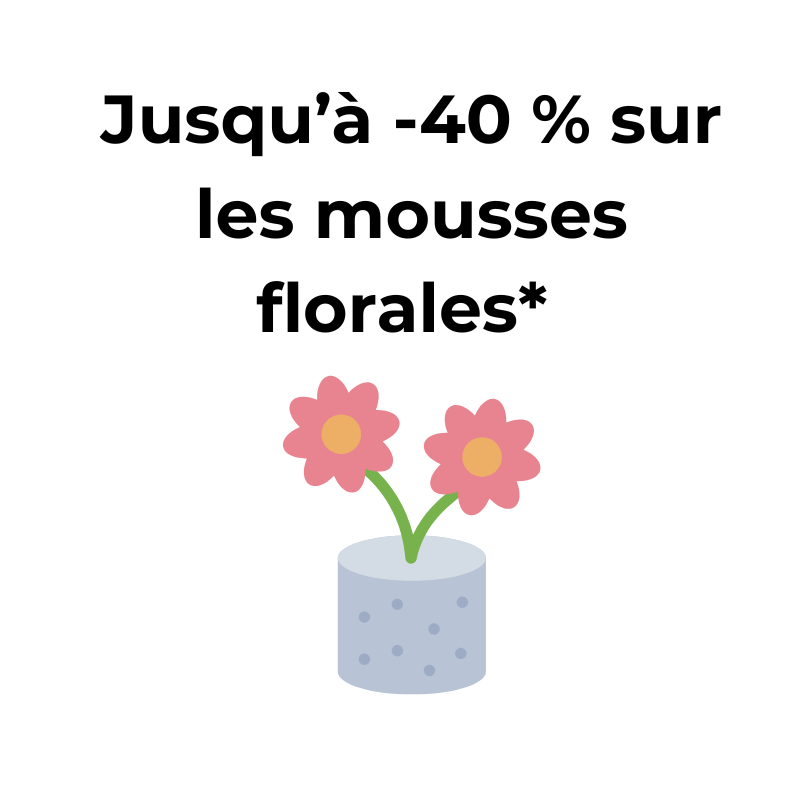 Mousse florale pas chere
