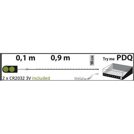 Guirlande Lumineuse 1m - Piles plates incluses Guirlande Lumineuse 1m - Piles plates incluses