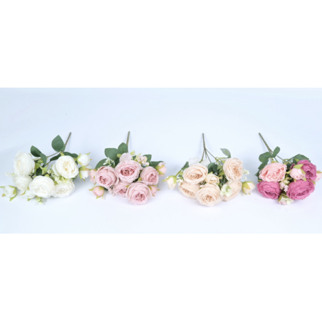 Bouquet de roses artificielles | Grossiste en décoration saisonnière Bouquet de roses artificielles | Grossiste en décoration saisonnière