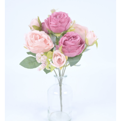 Bouquet de roses artificielles | Grossiste en décoration saisonnière