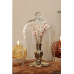 Cloche en Verre Socle Bois | Grossiste Fleuriste | Qualité Prix