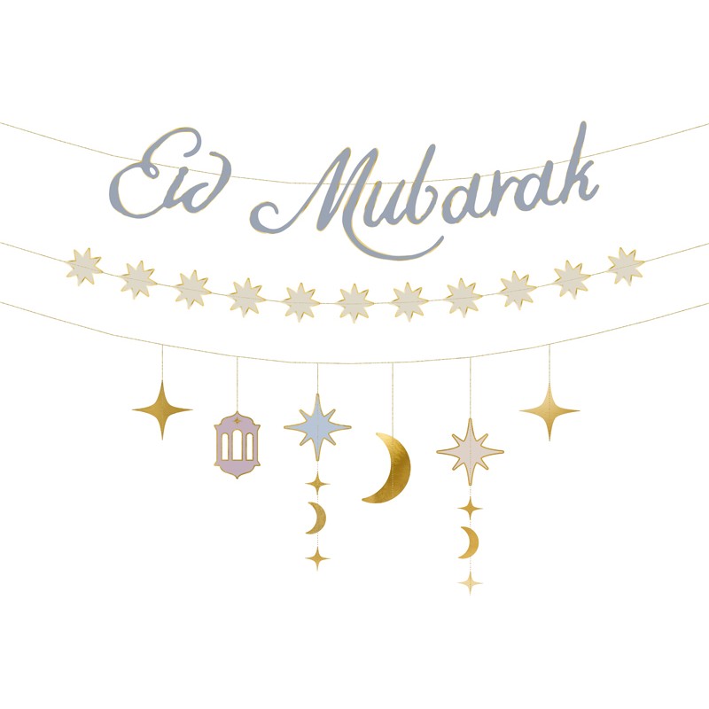 Guirlande en papier - Eid Moubarak