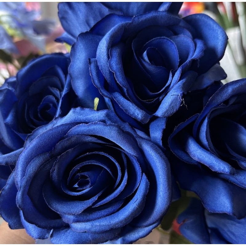 Rose bleue | Fleurs Artificielles | Grossiste Fleuristes