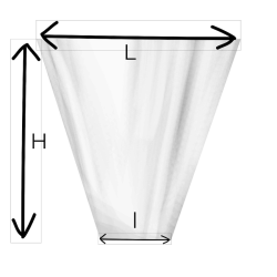 Cône Neutre Transparent | Emballage fleuriste en gros