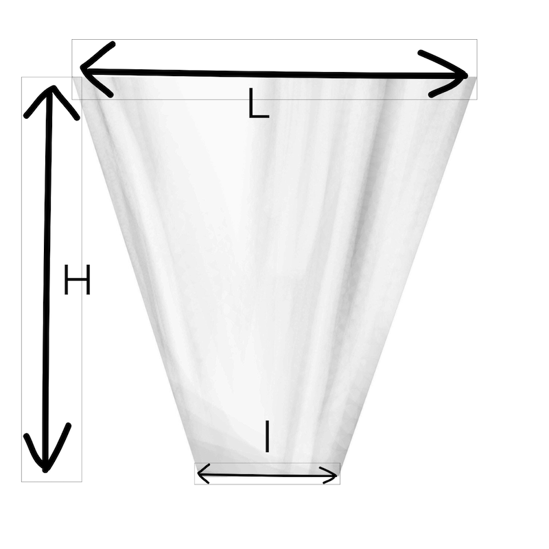 Cône Neutre Transparent | Emballage fleuriste en gros