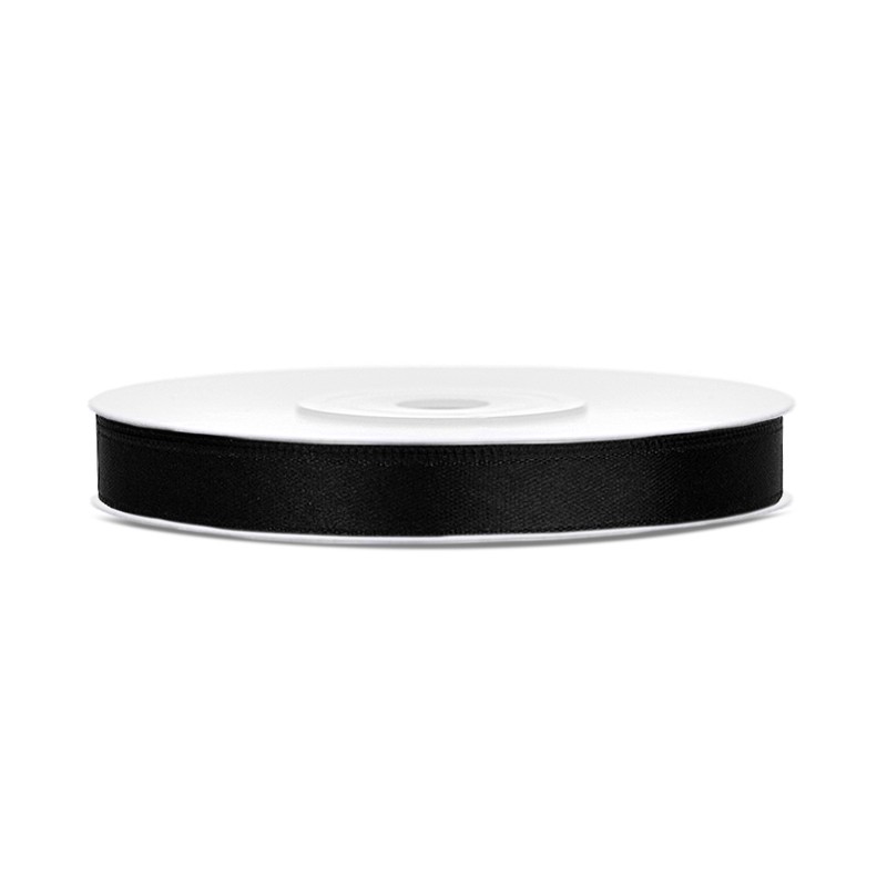 Ruban satin  6mm x 25m - Différentes couleurs