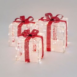 Paquets cadeaux lumineux 3D | Déco de Noël | Grossiste