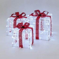 Paquets cadeaux lumineux 3D | Déco de Noël | Grossiste