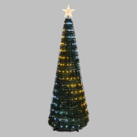 Sapin lumineux Pixel LED pliable blanc chaud et froid | Artiflor