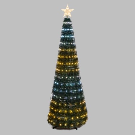 Sapin lumineux Pixel LED pliable blanc chaud et froid | Artiflor
