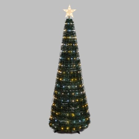 Sapin lumineux Pixel LED pliable blanc chaud et froid | Artiflor