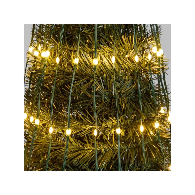 Sapin lumineux Pixel LED pliable blanc chaud et froid | Artiflor