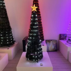 Sapin lumineux Pixel LED pliable blanc chaud et froid | Artiflor