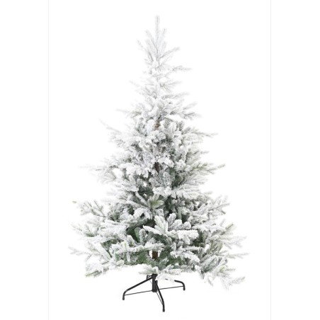 Sapin de Noël artificiel enneigé vert et blanc | Artiflor
