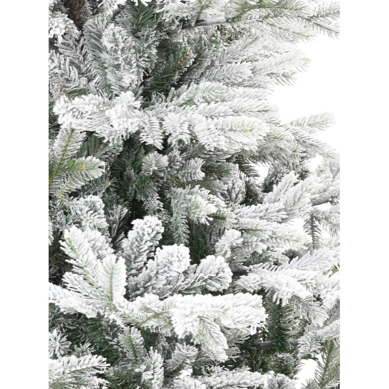 Sapin de Noël artificiel enneigé vert et blanc | Artiflor