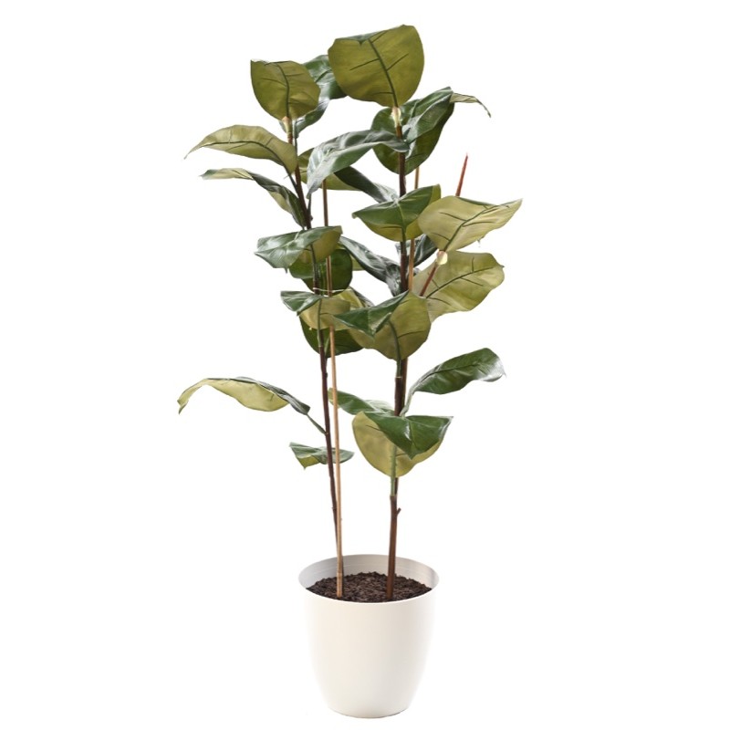 Ficus elastica artificiel 113 cm en pot | Artiflor