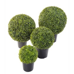 Buis boule artificiel en pot 30 à 67 cm | Artiflor