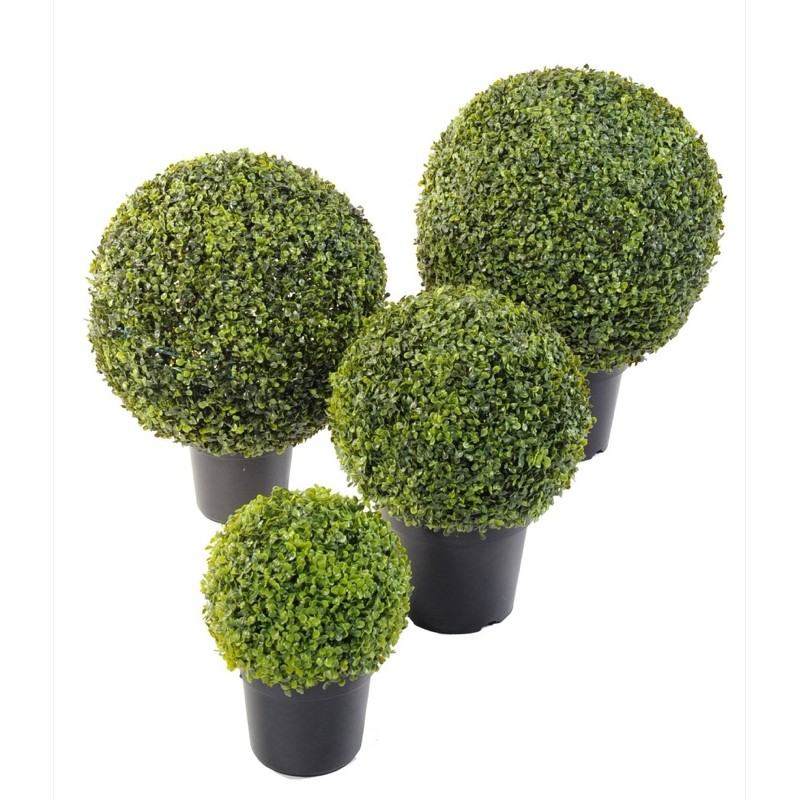 Buis boule artificiel en pot 30 à 67 cm | Artiflor
