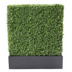 Haie de buis artificielle sur structure métal | Artiflor