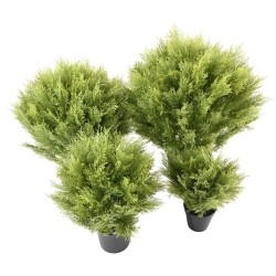 Cyprès boule artificiel en pot 70 ou 80 cm | Artiflor