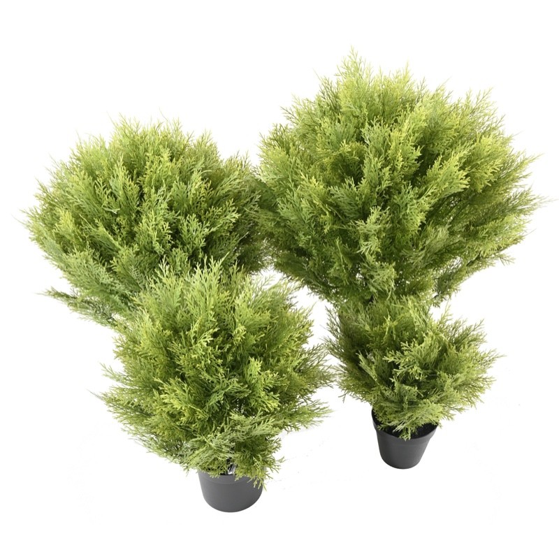 Cyprès boule artificiel en pot 70 ou 80 cm | Artiflor