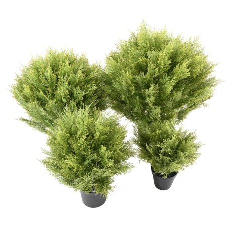 Cyprès boule artificiel en pot 70 ou 80 cm | Artiflor