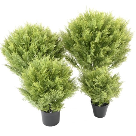 Cyprès boule artificiel en pot 70 ou 80 cm | Artiflor