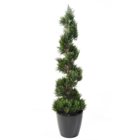 Cyprès artificiel en spirale large 150 ou 180 cm | Artiflor