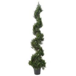 Cyprès artificiel en spirale large 150 ou 180 cm | Artiflor