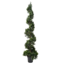 Cyprès artificiel en spirale large 150 ou 180 cm | Artiflor