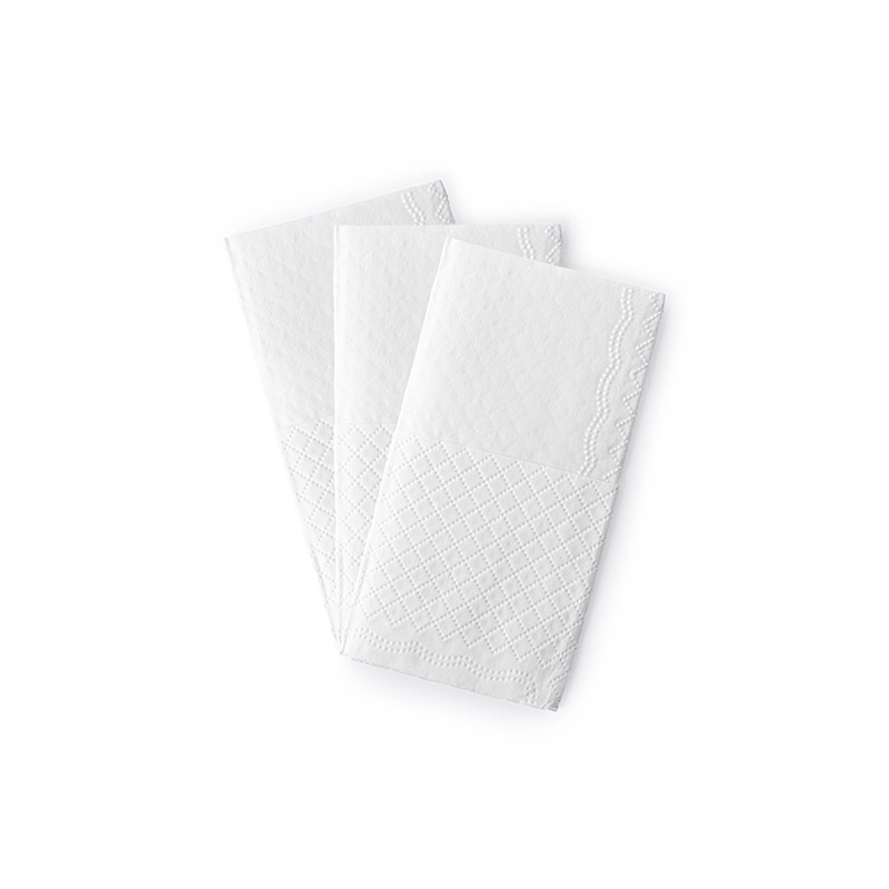 Pochettes de mouchoirs Happy tears kraft et argent - Lot de 10