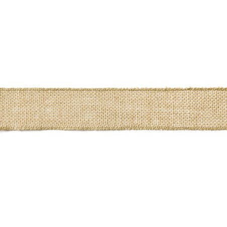 Ruban toile de jute naturel 5 cm x 5 m