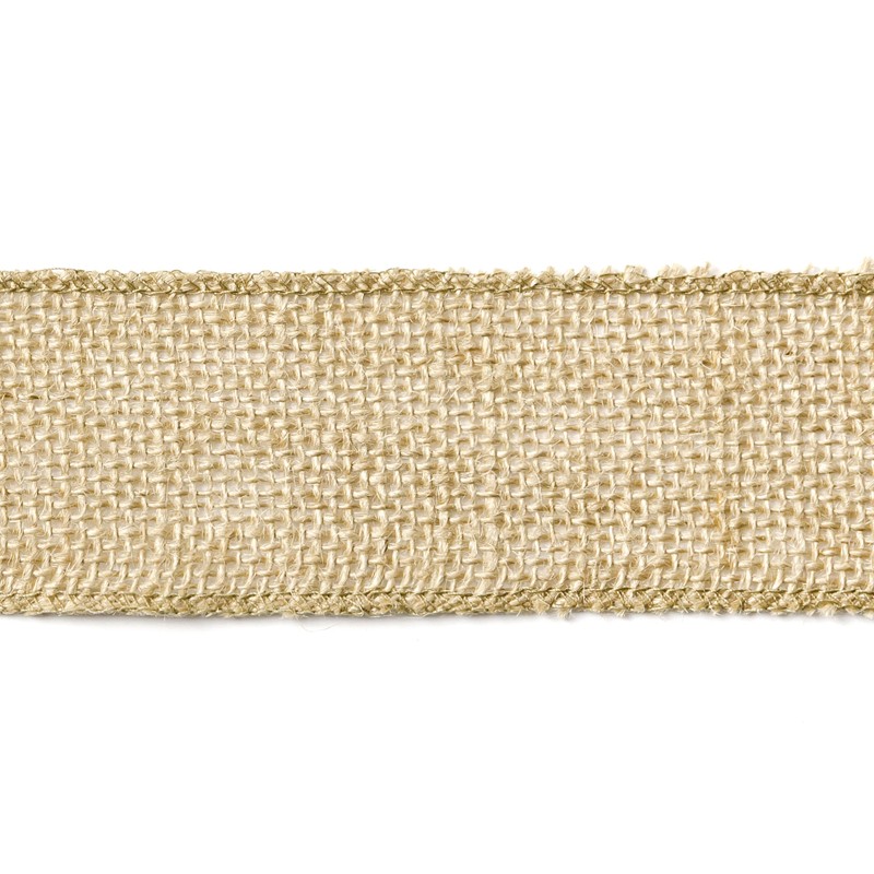 Ruban toile de jute naturel 5 cm x 5 m