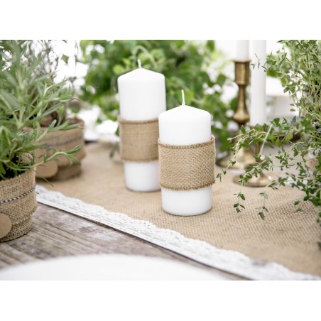 Ruban toile de jute naturel 5 cm x 5 m