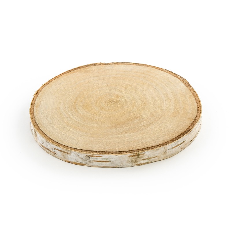 Rondins de bois sous-verres Ø 10 à 12 cm - Lot de 2