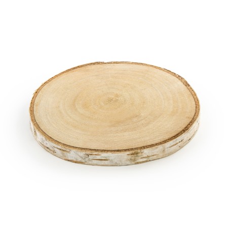 Rondins de bois sous-verres Ø 10 à 12 cm - Lot de 2