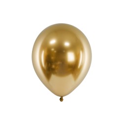 Ballons latex brillants dorés 30 cm - Lot de 10