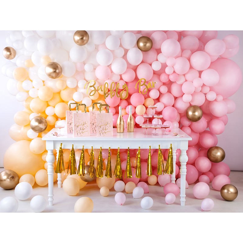 Ballons latex brillants dorés 30 cm - Lot de 10