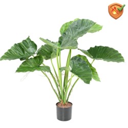 Alocasia Calidora artificiel anti-feu 65 cm