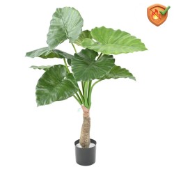 Alocasia Calidora artificiel anti-feu 80 cm