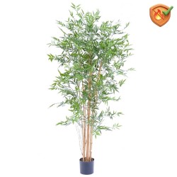 Bambou artificiel en pot anti-feu 180 cm