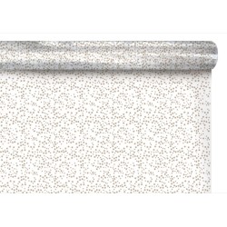 Rouleau polypro Volga argent à étoiles - emballage fleuriste
