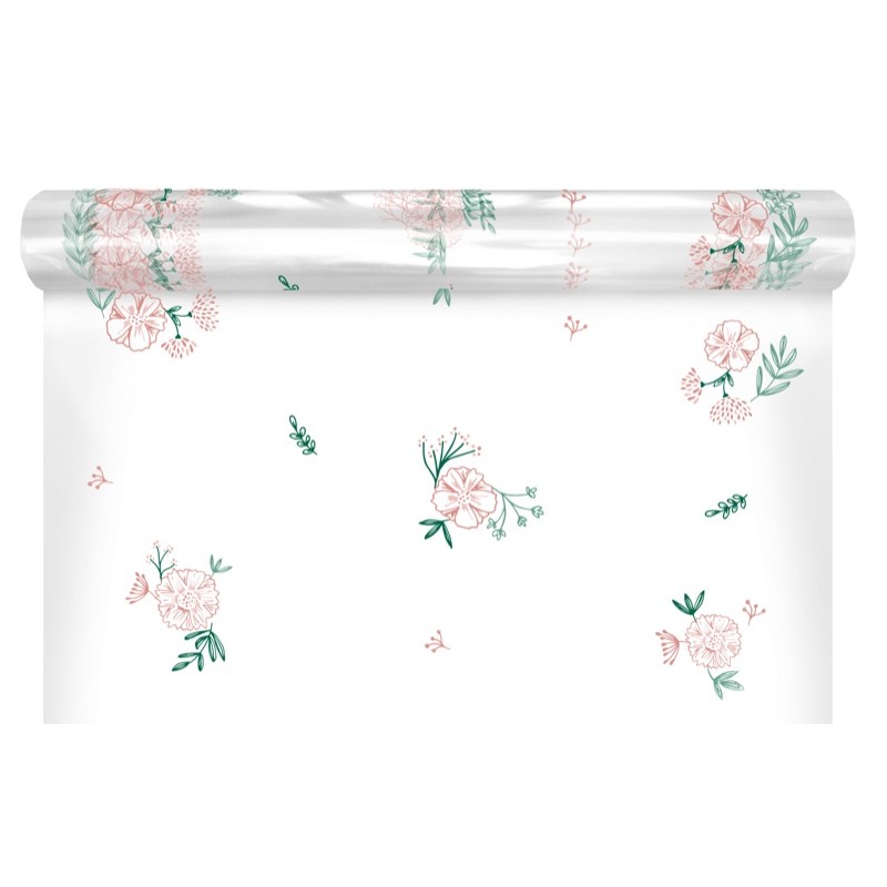 Rouleau polypro Nagano rose - emballage bouquet fleuriste