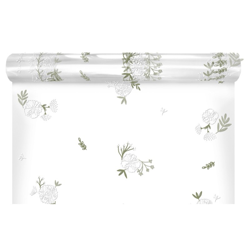 Rouleau polypro Nagano kaki - emballage bouquet fleuriste