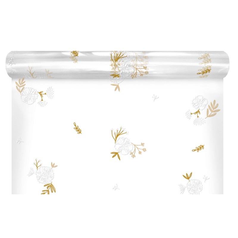 Rouleau polypro Nagano or - emballage bouquet fleuriste