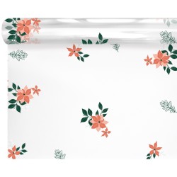 Rouleau polypro Sylvestre orange - emballage fleuriste