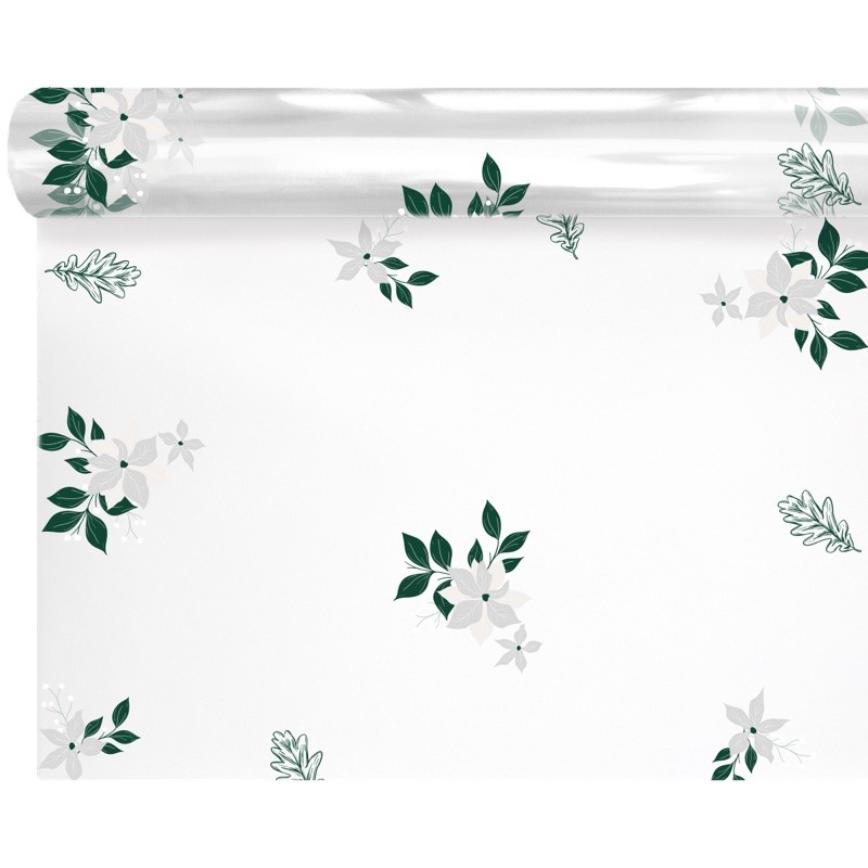 Rouleau polypro Sylvestre blanc - emballage fleuriste