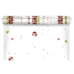 Rouleau polypro Santa - motif Père Noël pour bouquet